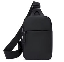 Small Crossbody Shoulder Bag All Black Compact Stylish Versatile Use Sim... - $16.99