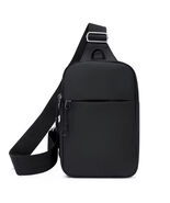 Small Crossbody Shoulder Bag All Black Compact Stylish Versatile Use Sim... - $16.99