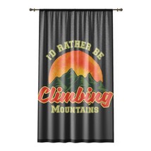 Personalized Photo Curtains, Custom Artwork or Photos, 50&quot; x 84&quot;, Mountain Print - £51.88 GBP
