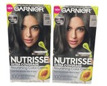Garnier Nutrisse Ultra Coverage Permanent Hair Color, 200 Black Sesame, ... - £9.03 GBP