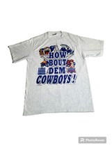 VTG 1993 How Bout Dem Cowboys! Looney Tunes Super Bowl XXVII Champs T Shirt XL - £59.95 GBP