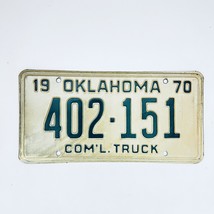 1970 United States Oklahoma Commercial Truck License Plate 402-151 - $12.28 CAD