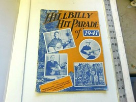 Hillbilly Hit Parade of 1941  - vintage music book 64 pages - £12.33 GBP