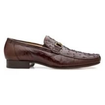 Belvedere Men's Shoes Bartolo Genuine Ostrich Loafer Brown 1026OB image 2