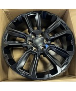 22&quot; Satin Black Notched RST Wheels For GMC Sierra Yukon Denali 2000-2025 - $1,357.15 CAD
