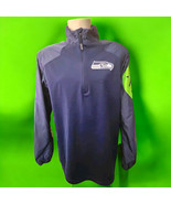 Seattle Seahawks Nike Dri-Fit Quarter Zip Pullover Men’s Large NFL Onfield - $26.99