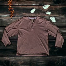 Vintage XG Integrity Shirt Men&#39;s Large Brown Stripe Long Sleeve Single S... - $9.49