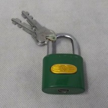 Diamond Padlock with 2 Keys Works Good - $12.95