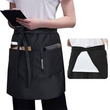 Home Garden Kitchen Dining Bar Linen Coffee Apron Adjustable Belts With ... - £11.01 GBP