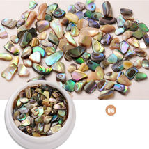 Colorful Campagne Shell Fragments Nail Art Decorations Ornaments - £4.34 GBP