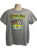 Scooby Doo Mystery Machine Gray Graphic T-Shirt XL Cartoon TV Stretch Co... - £23.38 GBP