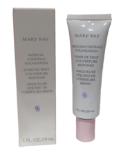 Mary Kay Medium Coverage Foundation Ivory 202 1 oz Pink Cap 356800 NEW S... - $14.99