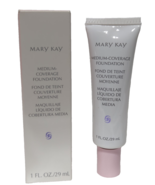 Mary Kay Medium Coverage Foundation Ivory 202 1 oz Pink Cap 356800 NEW S... - $20.89 CAD
