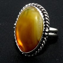 Solid 925 Silver Natural Shaded Onyx Gemstone Handmade Ring Jewelry Size 5.5 - $6.79