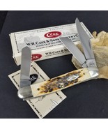 CASE XX 6347 SS pocket knife Amber Bone color and Peach Seed jig BOX PAP... - $1,354.81 MXN