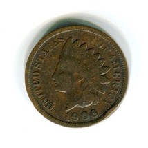 1906 Indian Head Penny United States Small Cent Antique Circulated Coin ... - £4.17 GBP