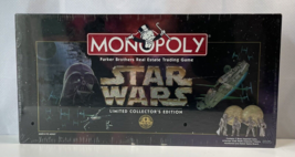 Star Wars Monopoly Limited Collectors Edition Board Game 1996 Factory Se... - $39.59