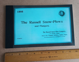 Russell Snow Plows + Flangers (1898) CATALOG trains railroad Machinery Car etc - £30.40 GBP