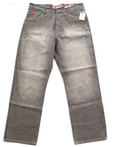Akademiks J2 Big Apple Gray Denim Jeans Pants Men&#39;s NWT - £55.03 GBP