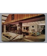 Jasper Park Lodge Lobby Postcard Alberta, Canada Rounded Corners Ektachr... - £4.65 GBP