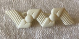 ⭕Vintage, retro vintage cheveux barrettes from the 1960s-1970s, white, 9... - $207.30 MXN