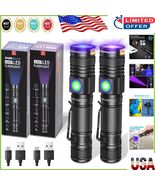 High-Power 10W UV Flashlight - 365nm &amp; 395nm for Stain and Gem Detection - $69.92 CAD