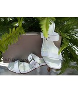 WHITE Adrienne Vittadini  Heels/Mules~&quot;Liliana&quot;~7.5 NARROW~Retail $190.0... - €50,67 EUR