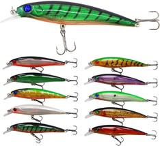 Fishing Lures Hard Bait Minnow Swimbait Crankbait Jerkbait Popper Topwat... - £19.40 GBP