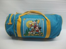 Vintage Mickey Mouse Express Kids Sleeping Bag w/ Duffel Damaged Walt Di... - $21.17