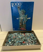 Statue Of Liberty 1000 Piece Shaped Jigsaw Puzzle FX Schmid USA - $19.17