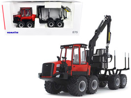 Komatsu 875.1 Forwarder Red and Black 1/32 Diecast Model by First Gear - $164.56