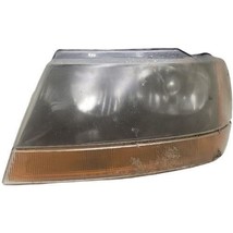 Passenger Headlight Smoke Tint Dark Background Fits 99-02 GRAND CHEROKEE 449619 - £27.59 GBP
