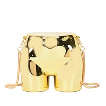 Fun Hip Shape Box Chain Purses and Handbags for Women Fashion Designer Party Clu - £39.88 GBP