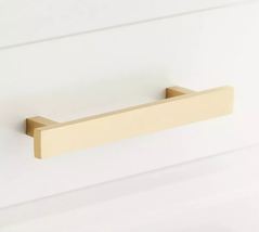 New 6&quot; Satin Brass Covello Solid Brass Appliance Pull by Signature Hardware - £12.67 GBP