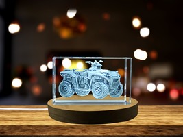 LED Base included | 3D Engraved Crystal ATV Model - Off-Road Adventure Showcase  - $39.99 - $399.99