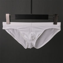  Low Waist Bikini Panties Pouch Breathable Underwear US Mens Ice Silk Br... - £7.90 GBP