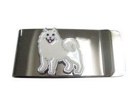 Kiola Designs White Toned American Eskimo Eskies Dog Or Samoyed Sammy Dog Money  - $39.99