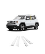 B-Pillar Post Trim for Jeep Renegade 2015-2023 (4PCs) Chrome Finish Tape... - $75.90