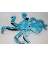 The Petting Zoo Lite Blue Octopus 9&quot; Black Plush Squid Soft Toy Stuffed ... - $381.19 MXN