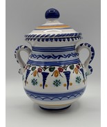 De La Cal Barreira Puente Spain Hand Painted Double Handled Sugar Bowl L... - $497.06 MXN