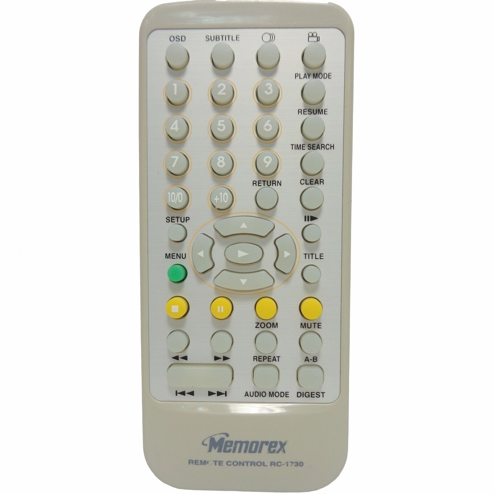 Memorex RC-1730 Factory Original DVD Player Remote For Memorex MM7000, MM8000 - £8.61 GBP
