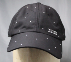 Izod XFG Black Sparkle Hat Cap Adjustable Strap Ladies One Size - £6.77 GBP