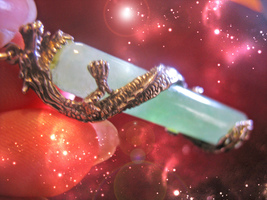 Haunted Jade Dragon Necklace Touch The Stone For Golden Fortune Magick Ooak - £6,727.81 GBP