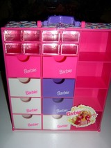 Barbie Doll Tons Of Drawers Carry Case 12 Drawers - $12.99