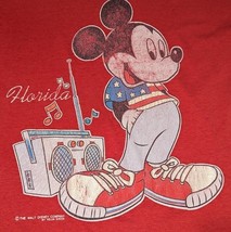 &#39;90s vintage Mickey Mouse Florida T-shirt USA Made single stitch L Velva... - $348.59 MXN