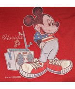 &#39;90s vintage Mickey Mouse Florida T-shirt USA Made single stitch L Velva... - $341.45 MXN