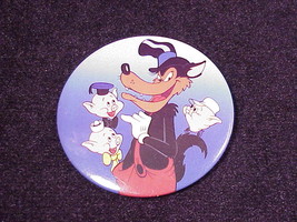 Disney Three Little Pigs and Wolf Pinback Button, Pin - £4.32 GBP