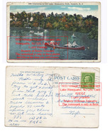 1933 Vintage Picture Postcard Lake Weequahic, NJ QSL Card W3DEZ 1 cent F... - £36.77 GBP