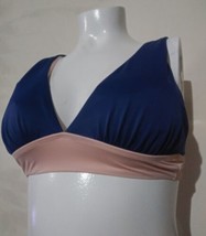 Beach Betty By Miracle Brands Swimsuit Bikini Top Ladies Size XL Navy St... - £10.10 GBP
