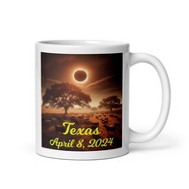 Texas Total Solar Eclipse Mug April 8 2024 Funny Humor About Sparse Ruralness Pa - £13.58 GBP+
